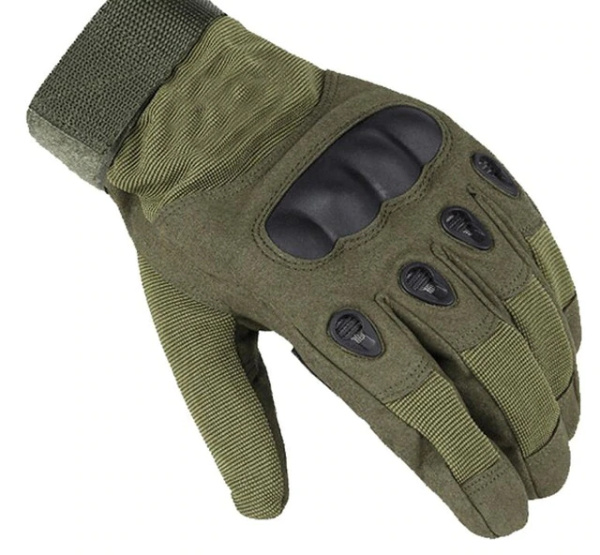 Перчатки с косточкой с пальцами (XL) Зеленые