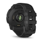 Garmin Instinct 3 Solar Tactical 50 мм — задняя сторона с оптическим датчиком и зарядными контактами