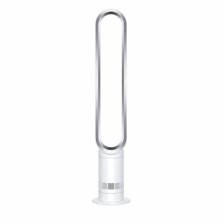 Вентилятор Dyson Cool AM07 White/Silver (Корея) — боковой профиль на белом фоне