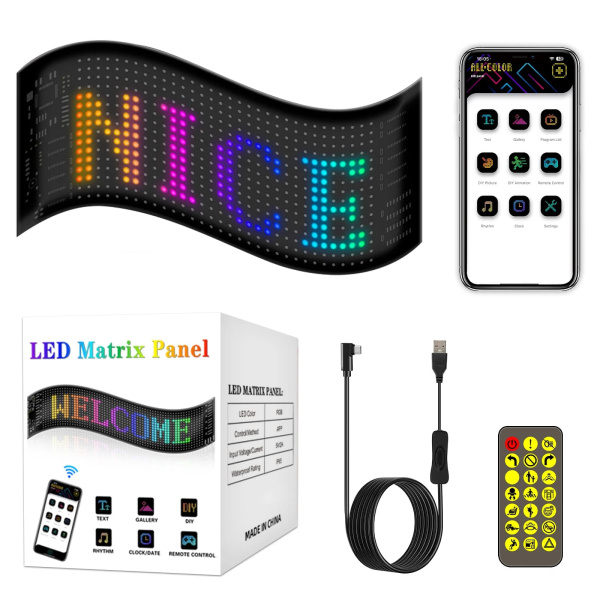 Светодиодная наклейка-экран Led Matrix Panel 6006