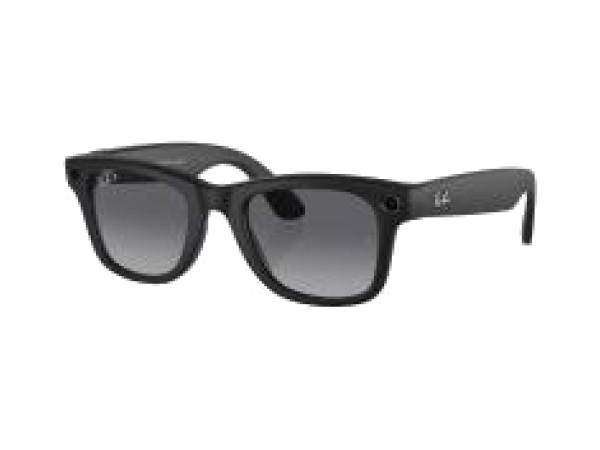 Умные очки Ray-Ban Wayfarer RW4006 Matte Black / Polar gradient graphite (Размер 50)
