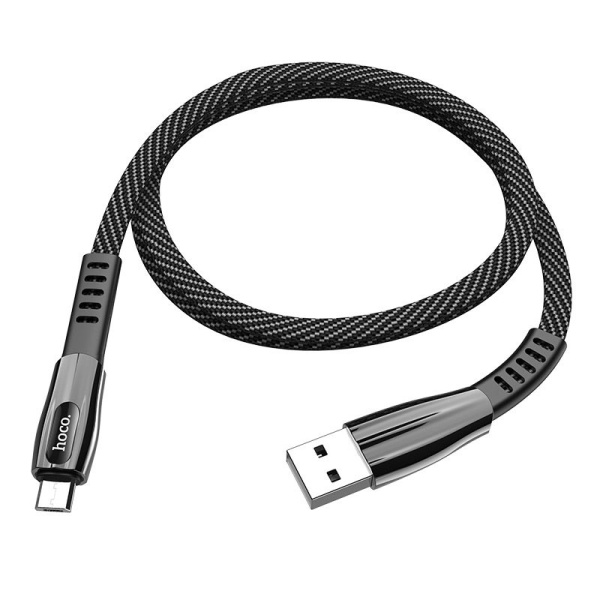 Кабель USB HOCO U70 Splendor USB - MicroUSB 1.2 м Темно-серый