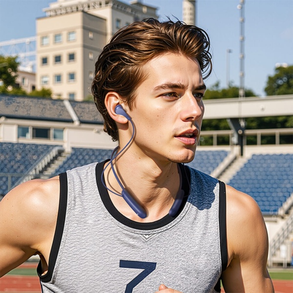 Беспроводные наушники для спорта Hoco ES75 Niya, Bluetooth, 200 мАч, синий