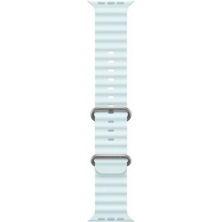 Apple Watch Ultra 2 (2024) 49mm Natural Titanium Case with Ice Blue Ocean Band (MYT03+MXTF3)
