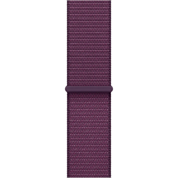 Apple Watch Series 10 GPS 42mm Rose Gold Aluminum Case with Plum Sport Loop (MWWK3)