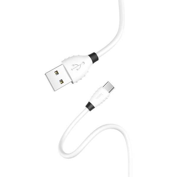 Кабель HOCO X27 Fast Charge Data Cable USB - Type-C 3A, 1.2m (White)