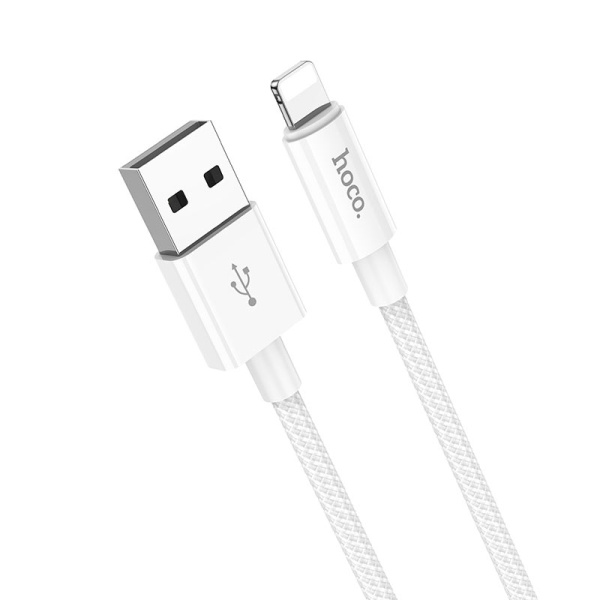 Кабель Hoco X68 USB Lightning 1м 2.4А белый