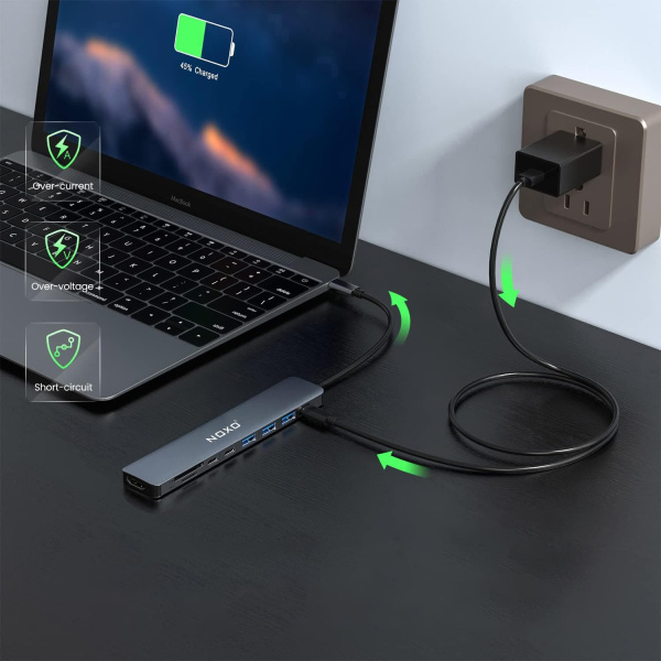 Хаб Noxo 9 in 1 USB-C Hub Adapter HUB-N1