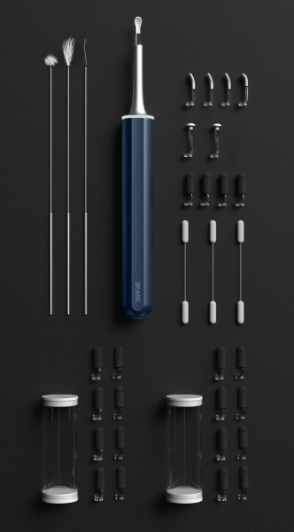 Умная ушная палочка Xiaomi Bebird Smart Ear Cleaning Camera Endoscope X17 Pro Синий