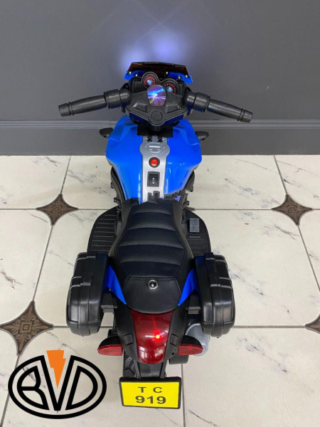 Детский электромотоцикл Moto JC 919 Синий