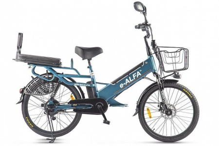 Электровелосипед Eltreco e-Alfa GL (Сине-серый матовый-2394)