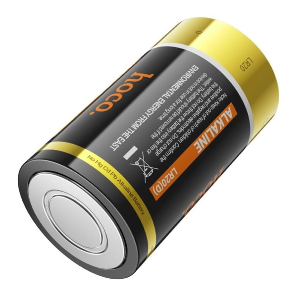 Батарейка Hoco LR20(D) DLR04 1.5V, алкалиновая, 2 шт