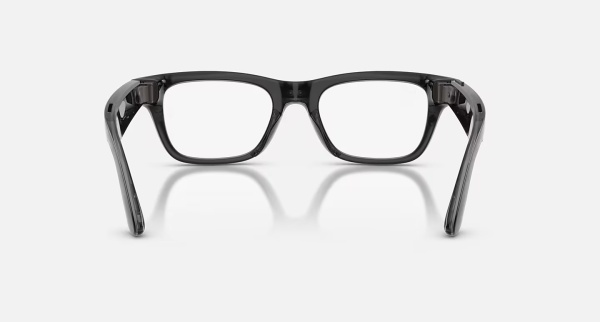 Ray‑Ban Meta Blayzer Optics Gen 2 RW7001 8526 Shiny Transparent Black, 54–19