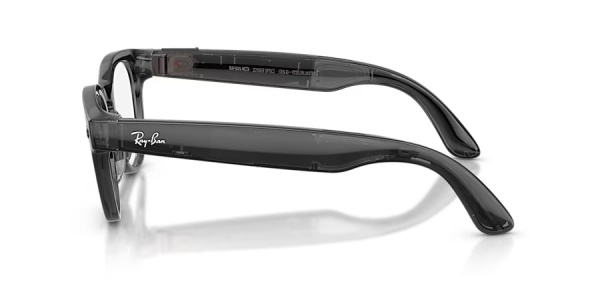 Ray‑Ban Meta Scriber Optics Gen 2 RW7002 8526 Shiny Transparent Black, 49–22
