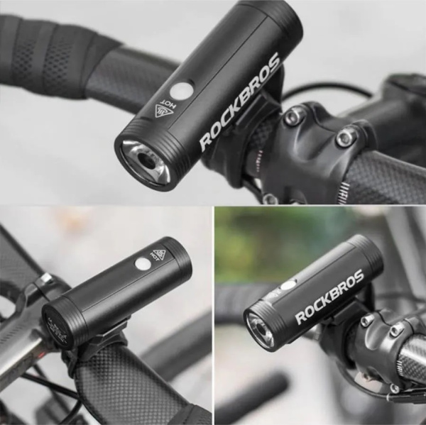 Фонарь велосипедный USB Type-C RockBros 800LM, 4000mAh (R1-800)