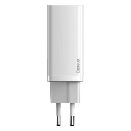 Зарядное устройство BASEUS GaN2 lite USB + USB-C, 3A, 65W, Белый (CCGAN2L-B02)