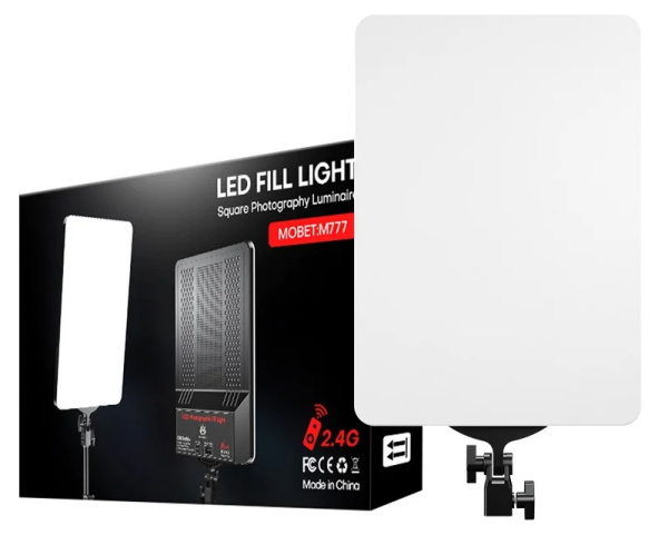 Лампа для фото LED Fill Light M777 прямоугольная 28*40 см с пультом