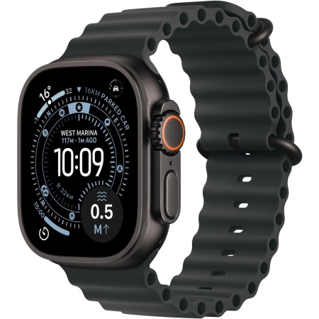 Apple Watch Ultra 3 GPS + Cellular 49mm Black Titanium Case with Black Ocean Band (MF0J4)