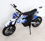 Электропитбайк GreenCamel Dirt Bike DB300, 36V 800W R14 быстросъемная батарея синий