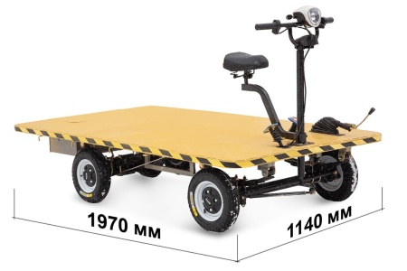 Платформенная тележка электрическая Rutrike СКЛАД 2000