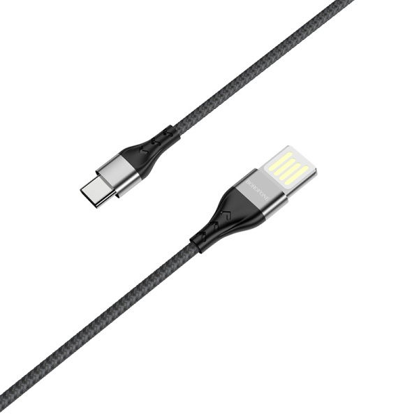 Кабель BOROFONE BU11 Tasteful, USB - Type-C, 3A, 1.2 м, черный