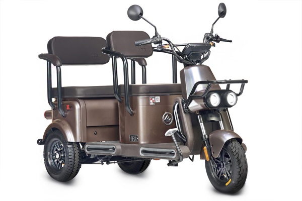 Электротрицикл Wanshida U1-X 60V 800Вт (Коричневый-3093)