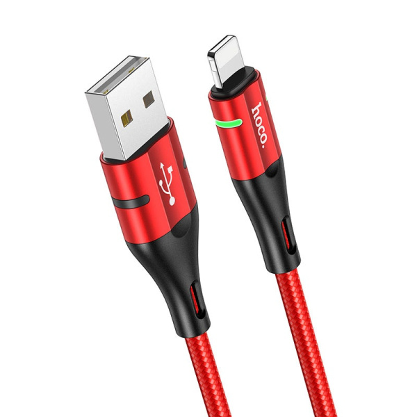 Кабель USB HOCO U93 USB - Lightning 2.4А 1.2 м Красный