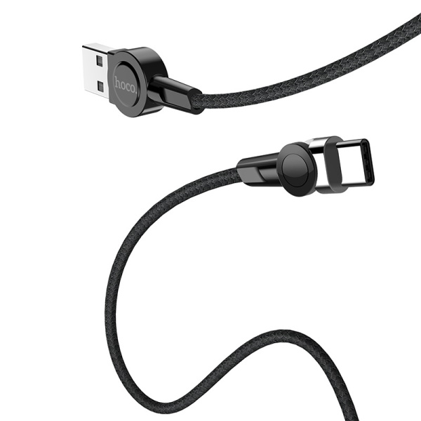 Кабель USB HOCO S8 Magnetic USB - Type-C 1.2 м Черный