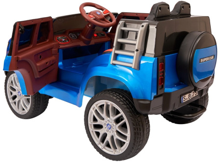 Детский электромобиль Джип Range Rover YBM8375 4x4 Синий краска