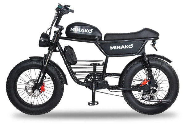 Электровелосипед Minako Bike Черный