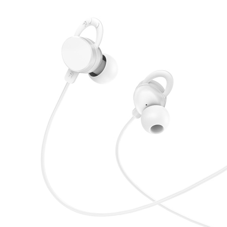 Проводные наушники Hoco M103 Rhyme, Jack 3.5mm, 1.2 м, белый