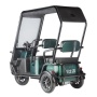 Электротрицикл Wanshida NIPLA 500 60V 1000Вт (Черно-зеленый-3084)