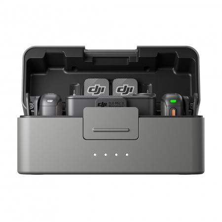 Микрофон DJI Mic 3 (2 передатчика + 1 приёмник + зарядный кейс)