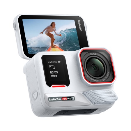 Камера Ace Pro 2 Arctic White в наборе Xplorer — вид в три четверти