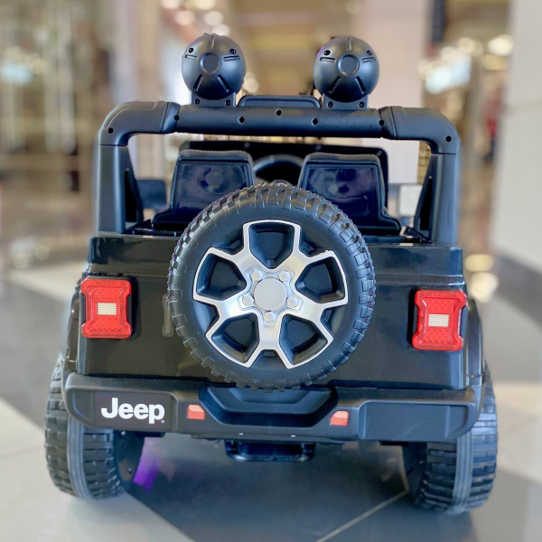 Детский электромобиль Джип Jeep Rubicon DK-JWR555 черный