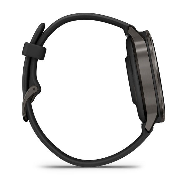 Garmin Venu 4 41 мм, тёмно-серый Slate, ремешок чёрный силиконовый: основной циферблат, русская адаптация