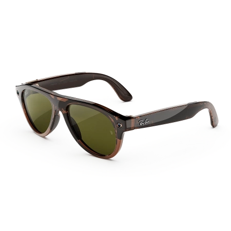 Умные очки Ray-Ban Meta Aviator Gen 3 Transparent Umber / Transitions Jade, Standard