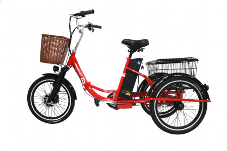 Электровелосипед GreenCamel Трайк-20 (R20 500W 48V10Ah) Складной Красный
