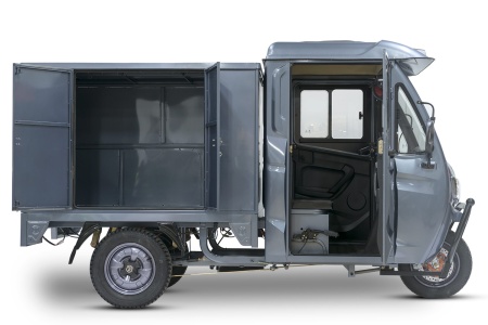 Серый RuTrike КАРГО NEXT с обогревом — ракурс и детали