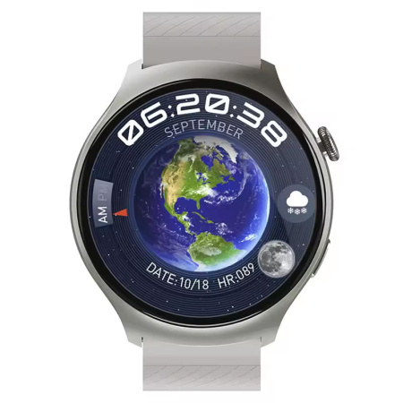 Умные смарт-часы HW6 Mini Amoled 1.52" Silver