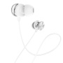 Проводные наушники Hoco M96 Platinum universal, Jack 3.5mm, 1.2 м, серебряный