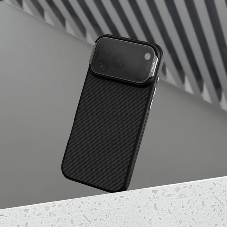 Чехол NILLKIN CarboProp Magnetic case (Translucent Black Camera cover) 17 Pro Max Black