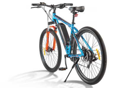 Электровелосипед Eltreco XT 600 D (Сине-оранжевый-2387)