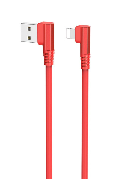 Кабель USB HOCO U83 Puissant USB - Lightning  2.4А (Красный)