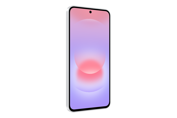 Смартфон Samsung Galaxy A37 8/256Gb Awesome White, белый — на белом фоне