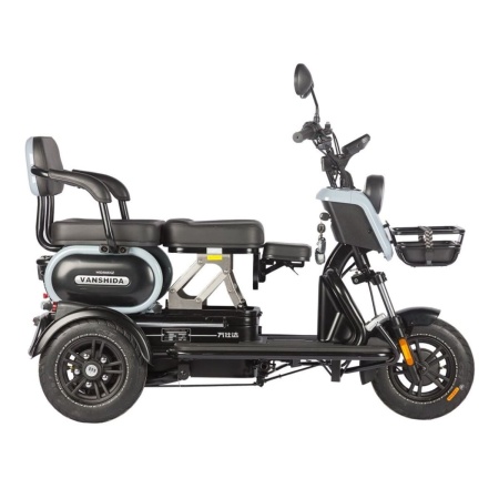 Электротрицикл Wanshida UN MOTO 60V 650Вт (Черно-синий-3103)