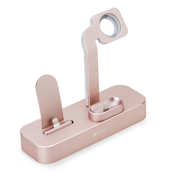 Док-станция COTEetCI Base19 Dock 3in1 stand Rose Gold (CS7201-MRG)