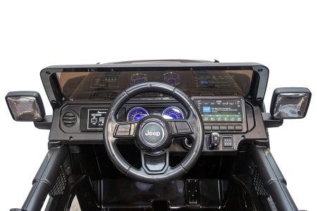 Детский электромобиль Джип Jeep Rubicon DK-JWR555 черный