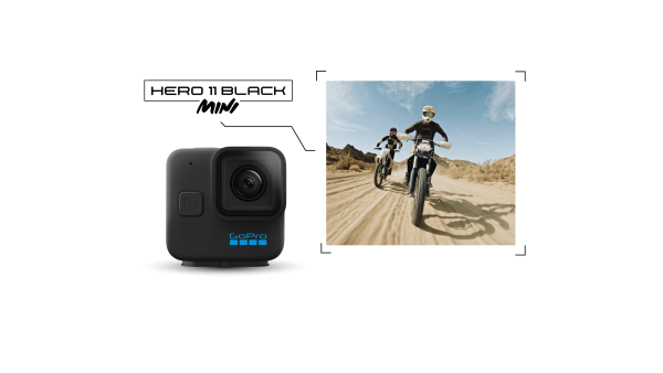 GoPro HERO11 Black Mini — вид спереди под углом