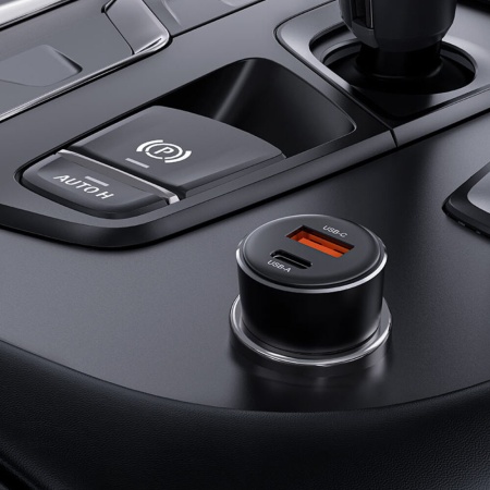 Автомобильное зарядное устройство AceFast Charge B12, 60W (1 USB-C + 1 USB-A)